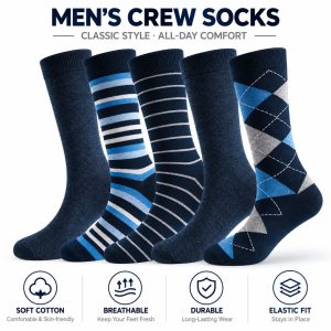 Men’s Argyle Dress Socks | Plus Size Business Socks | Custom Dress Socks Manufacturer