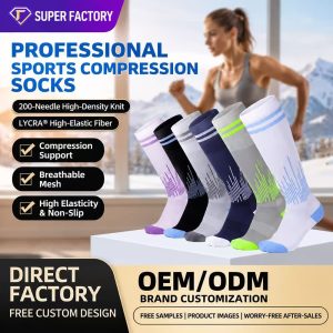 Sports Compression Socks | Moisture Wicking Calf Sleeves for Running & Fitness | Custom Compression Socks Manufacturer
