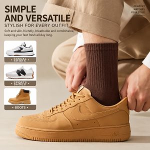 Men’s Cotton Crew Socks | Breathable Casual Sports Socks| Custom Crew Socks Manufacturer