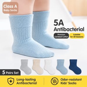 Baby Cotton Crew Socks | Seamless Non-Binding Socks for Boys & Girls| Custom Kids Socks Manufacturer