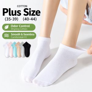 Women’s Plus Size Cotton Ankle Socks | Breathable Anti-Odor Sports Socks | Custom Ankle Socks Manufacturer