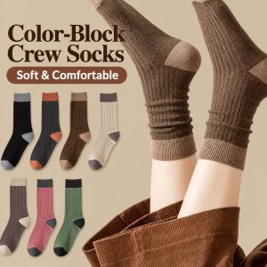 Women’s Cotton Crew Socks | Breathable Preppy Style Socks| Custom Crew Socks Manufacturer
