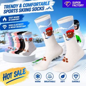 Kids’ Thermal Ski Socks | Thick Terry Cushion Moisture Wicking Winter Socks| Custom Knee High Socks Manufacturer