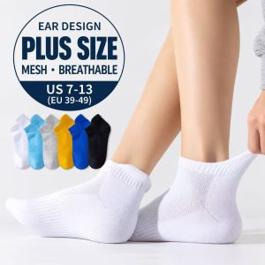 Men’s Plus Size Cotton Running Socks | Breathable Sports Ankle Socks | Custom Ankle socks Manufacturer