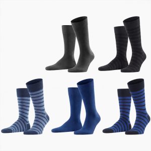 Men’s Striped Business Socks | Plus Size Cotton Crew Socks| Custom Crew Socks Manufacturer