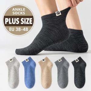 Men’s Plus Size Cotton Ankle Socks | Lightweight Anti-Odor Summer Socks | Custom Ankle socks Manufacturer