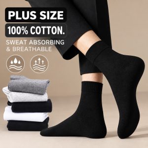 Men’s Plus Size Crew Socks | EU Size 44-48 l Crew Socks Manufacturer