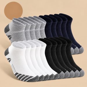 Men's Thick Cushion Running Socks | Breathable Moisture Wicking Non-Slip Sports Socks