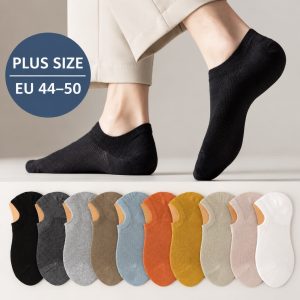 Men’s Plus Size Low Cut Socks – Lightweight Breathable Cotton No Show Socks for Large Feet, Wholesale